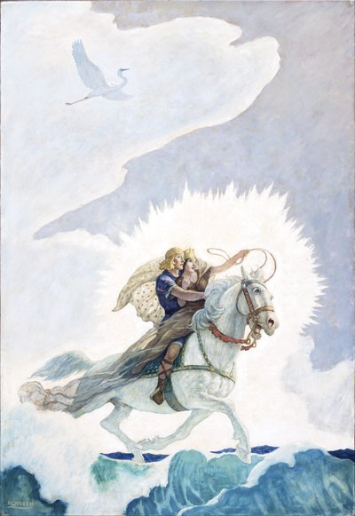 Oisín Rides to the Land of Youth, 1940 by Newell Convers Wyeth